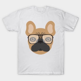 French Bulldog With Glasses T-Shirt